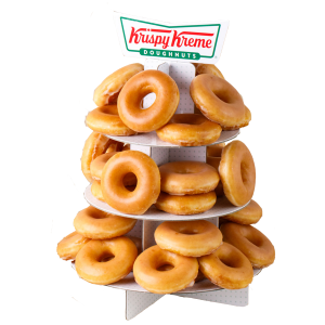 KK Doughnut Stand 3 Tier & 3 Dozen OG Doughnuts