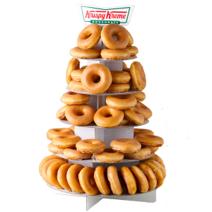 KK Doughnut Stand 5 Tier & 6 Dozen OG Doughnuts